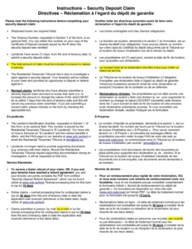 Show details for New Brunswick Security Deposit Claim Picture of New Brunswick Security Deposit Claim