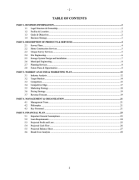 Land Surveyor Business Plan Template Land Surveyor Business Plan Template