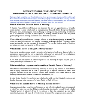 Show details for North Dakota Durable Financial Power of Attorney Picture of North Dakota Durable Financial Power of Attorney