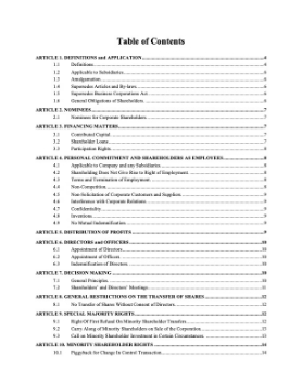 Show details for Ontario Unanimous Shareholder Agreement with Special Majority Rights Picture of Ontario Unanimous Shareholder Agreement with Special Majority Rights