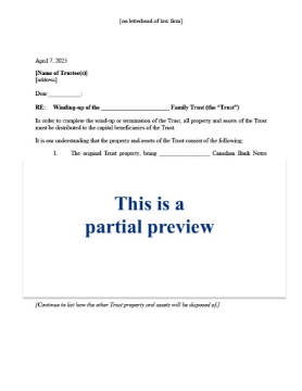 Show details for Family Trust Final Distribution and Windup Package | Canada Picture of Family Trust Final Distribution and Windup Package | Canada