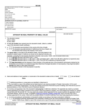 Show details for California Affidavits for Release of Estate Property without Probate Picture of California Affidavits for Release of Estate Property without Probate