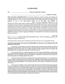 British Columbia Guarantee and Postponement British Columbia Guarantee and Postponement