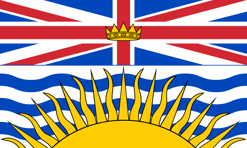 British Columbia provincial flag